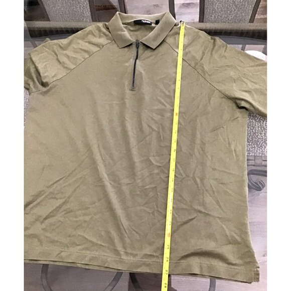 MURANO LIQUID LUXURY MENS GREEN SHORT SLEEVE 100% COTTON POLO SHIRT SIZE LARGE - Picture 6 of 6